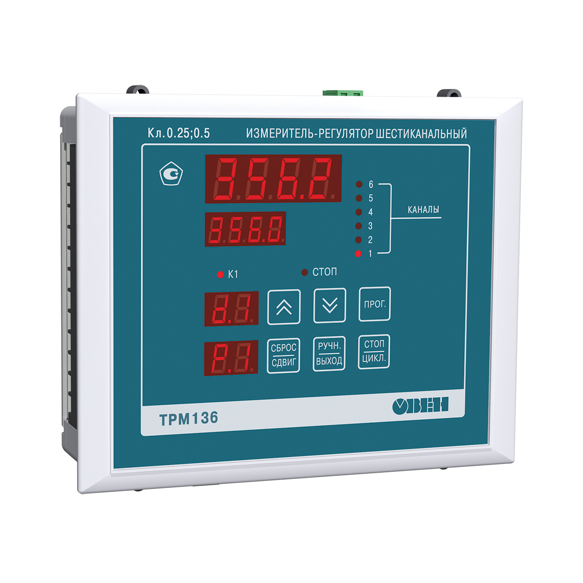 ТРМ136 шестиканальный регулятор с RS-485