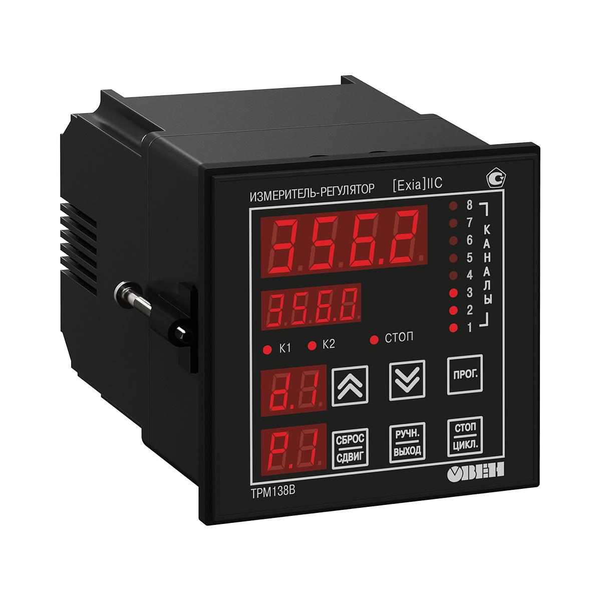 ТРМ138В восьмиканальный регулятор для взрывоопасных зон с RS-485