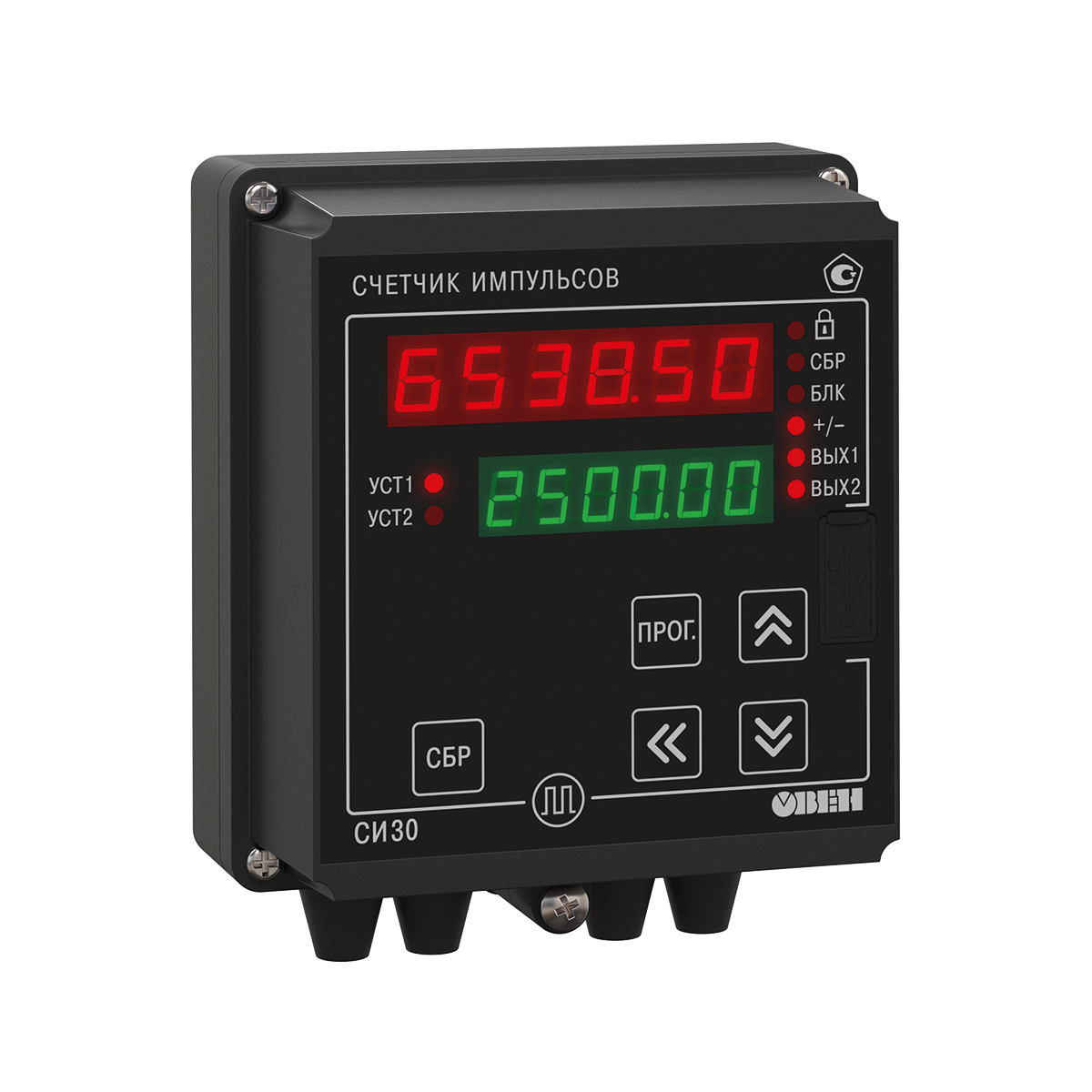 СИ30 счетчик импульсов с поддержкой энкодеров и RS-485