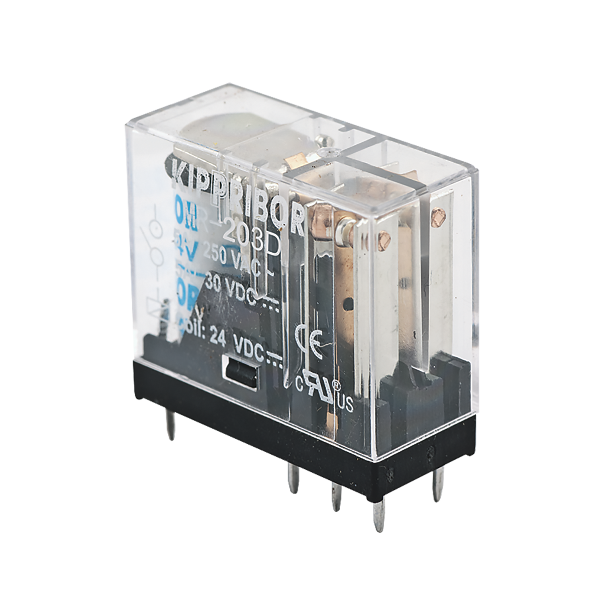 Промежуточные реле KIPPRIBOR серии MR в компактном корпусе (2-контактные)