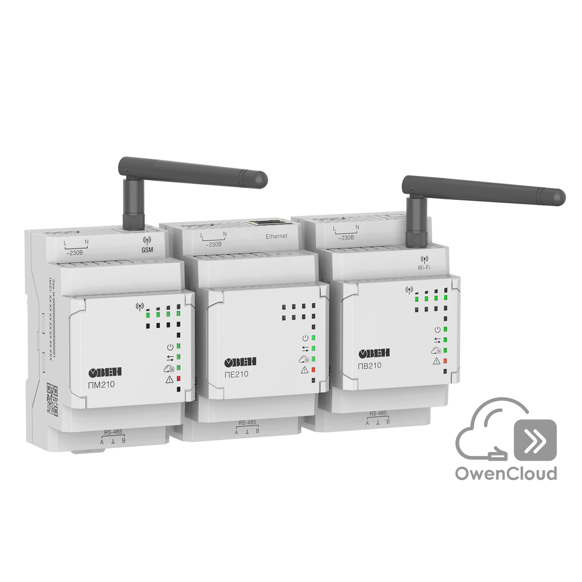 ПМ210, ПЕ210, ПВ210 сетевые шлюзы для доступа к сервису OwenCloud