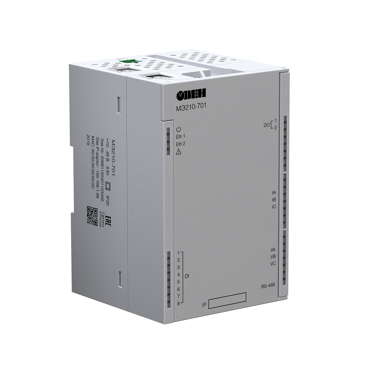 Модуль измерения параметров трехфазной электрической сети МЭ210-701