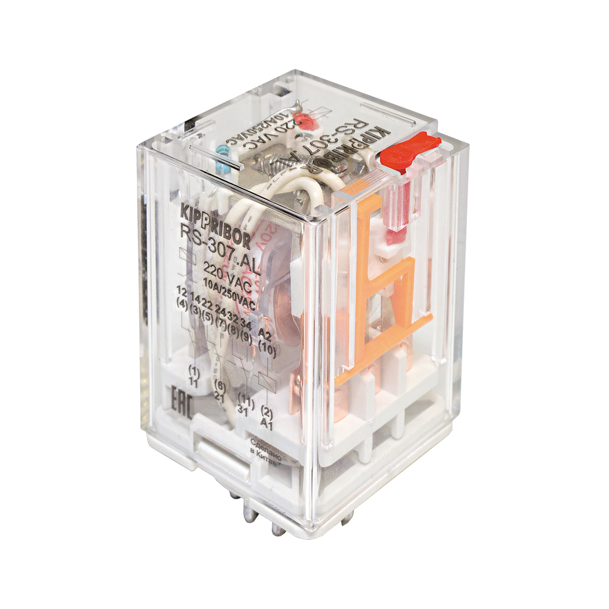 Промежуточные реле KIPPRIBOR серии RS в компактном корпусе (3-контактные)