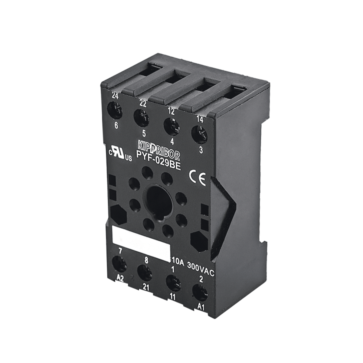 Монтажные колодки KIPPRIBOR PYF-029BE и PYF-039BE (для 2- и 3-контактных промежуточных реле серии RS)