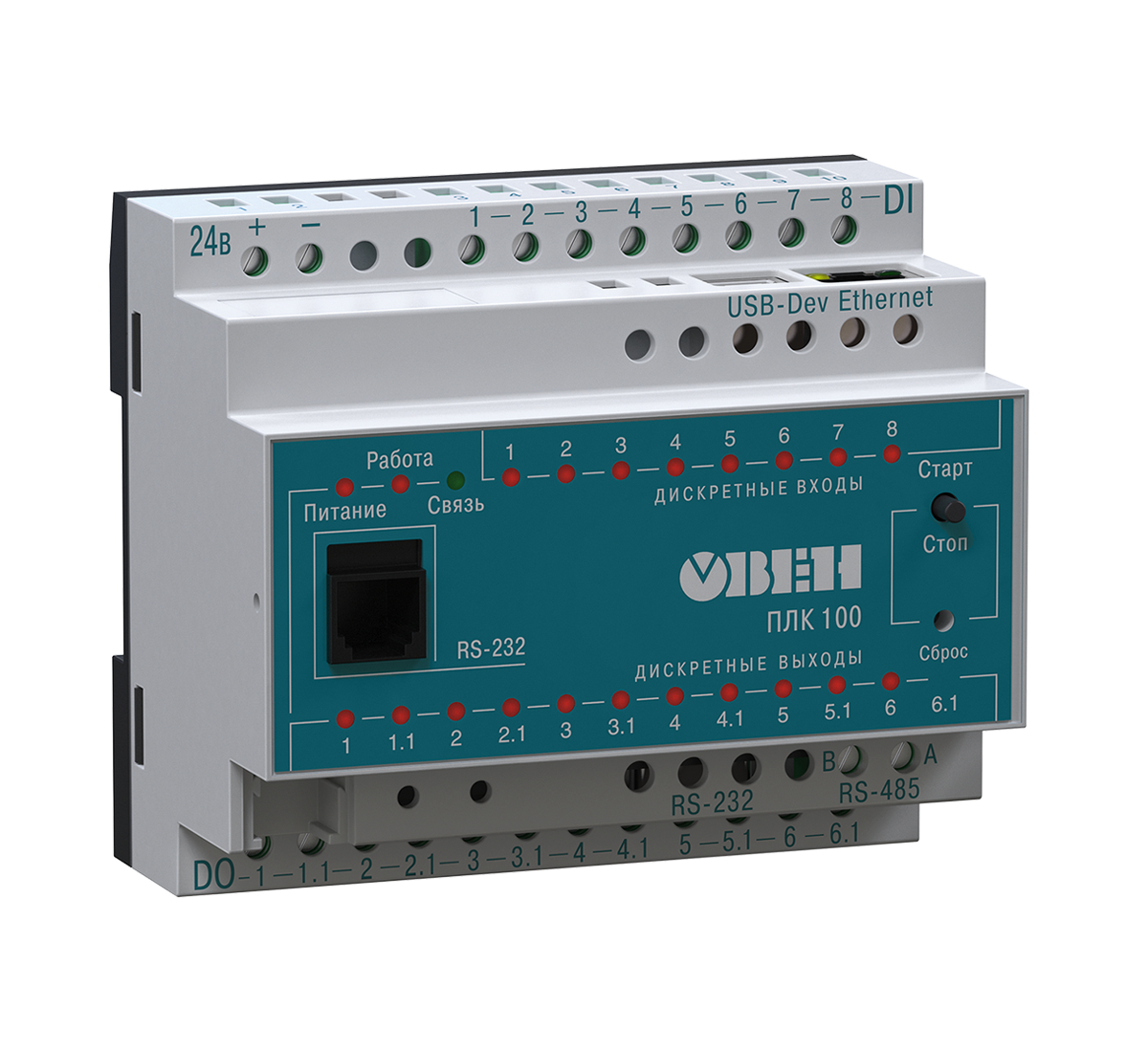 ПЛК100/150/154 контроллеры для малых систем с AI/DI/DO/AO