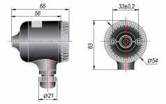 Конструктивное исполнение пластмассовой головки под НПТ-3 Конструктивное исполнение пластмассовой головки под НПТ-3