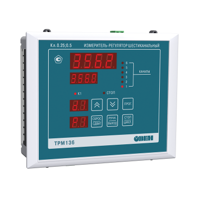 ТРМ136 шестиканальный регулятор с RS-485